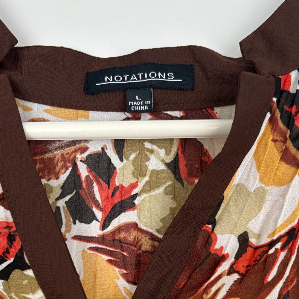 Notations Multicolor Abstract Blouse - image 2
